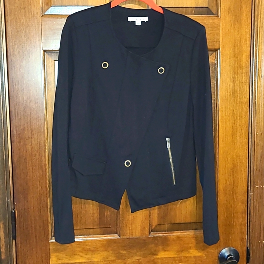 Cabi Retro Snap Zip blazer